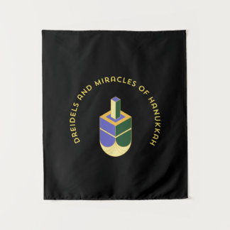 DRIEDELEN EN MIRAKELS VAN HANUKKA WANDKLEED