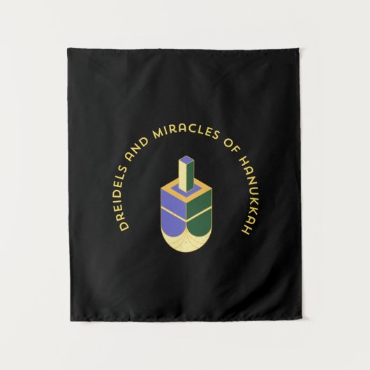 DRIEDELEN EN MIRAKELS VAN HANUKKA WANDKLEED (Voorkant)
