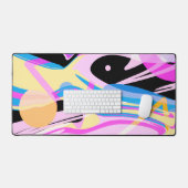 Driedimensionaal Geometrisch Abstract Schilderen Bureaumat (Keyboard & Muis)