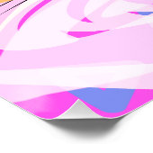 Driedimensionaal Geometrisch Abstract Schilderen Perfect Poster (Hoek)