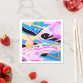 Driedimensionaal Geometrisch Abstract Schilderen Servet (Insitu)