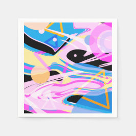 Driedimensionaal Geometrisch Abstract Schilderen Servet