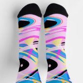Driedimensionaal Geometrisch Abstract Schilderen Sokken (Top)