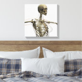 Driedimensionaal Uitzicht van de ribkooi van het V Canvas Afdruk (Insitu (Slaapkamer))