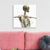 Driedimensionaal Uitzicht van de ribkooi van het V Canvas Afdruk (Insitu (Woonkamer))