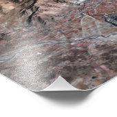 driedimensionaal uitzicht van het landschap foto afdruk (Hoek)