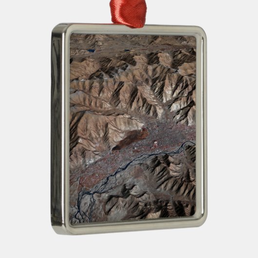 driedimensionaal uitzicht van het landschap metalen ornament (Rechts)