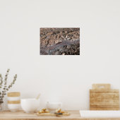 driedimensionaal uitzicht van het landschap poster (Keuken)