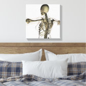 Driedimensionaal Uitzicht van het Vrouw bovenaan Canvas Afdruk (Insitu (Slaapkamer))