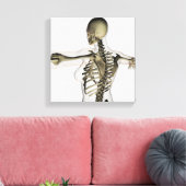 Driedimensionaal Uitzicht van het Vrouw bovenaan Canvas Afdruk (Insitu (Woonkamer))