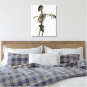 Driedimensionaal Uitzicht van het Vrouw skeletsyst Canvas Afdruk (Insitu (Slaapkamer))