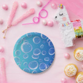 Driedimensionale kleurrijke bubbels papieren bordje (Feest)