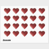 Driedimensionale stijl hart symbool rood sticker (Vel)