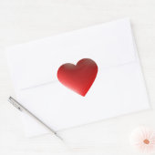 Driedimensionale stijl hart symbool rood sticker (Envelop)