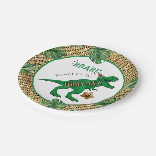 Driedubbele dinosaurus 3e Bord op jaarpapier (Gekanteld)