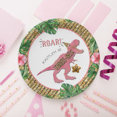 Driedubbele dinosaurus 3e Bord op jaarpapier