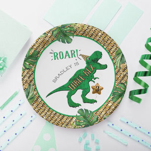 Driedubbele dinosaurus 3e Bord op jaarpapier
