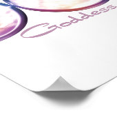 driedubbele maan godin iridescent parel poster (Hoek)