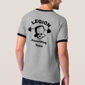 driedubbele schedel vooraan t-shirt (Achterkant)