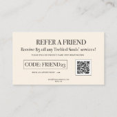 driedubbele ziel Standaard, 3,5 inch x 2,0 inch Vi Visitekaartje (Achterkant)