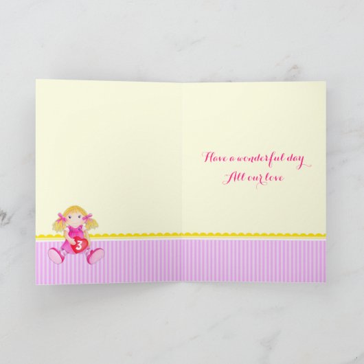 Drieduizendjarig meisje kaart (Binnen)