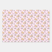 drieën patroon van cavia's inpakpapier vel (Voorkant)