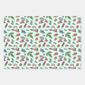 drieën patroon van cavia's inpakpapier vel (Voorkant)