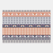 drieën patroon van cavia's inpakpapier vel (Voorkant 3)