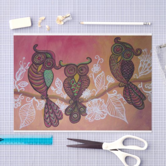 drieën tissuepapier (Craft)