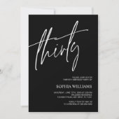 Drieëndertig jaar uitnodiging voor zwarte en witte (Voorkant)