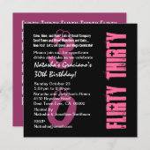 Drieëndertig verjaardag zwarte PInk Sjabloon Kaart (Voorkant / Achterkant)