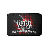 Drieënnale 2D Bone Trinidad en Tobago Dot Pattern  Badmat (Voorkant)