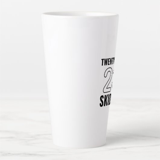 Drieëntwintig skidoo latte mok (Voorkant)