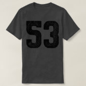 drieënvijftig 53 1 t-shirt (Design voorkant)