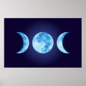 Driefasige Moon Poster (Voorkant)