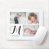 Driefoto's zwart-wit, collage zwart-wit muismat (Met muis)