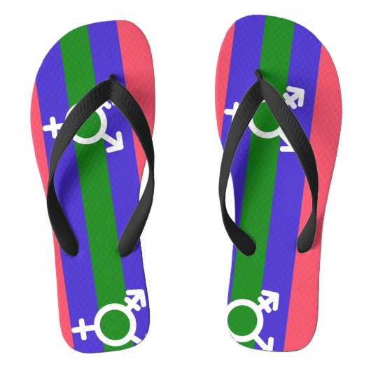 Driegeslachtse trots teenslippers (Voetbed)