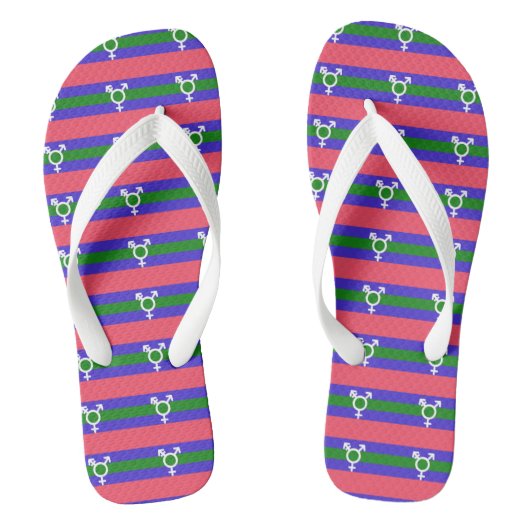 Driegeslachtse trots teenslippers (Voetbed)