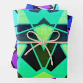 Driehoek Abstract Inpakpapier Vel (In situ)