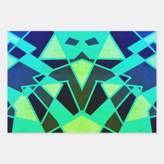 Driehoek Abstract Inpakpapier Vel (Voorkant)