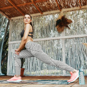 Driehoek abstracte lijnen leggings