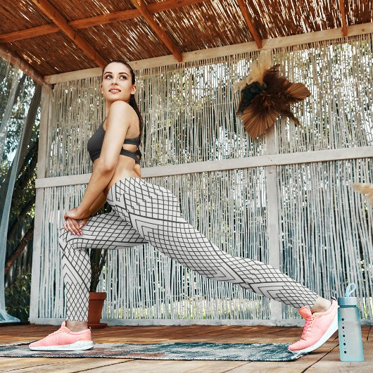 Driehoek abstracte lijnen leggings