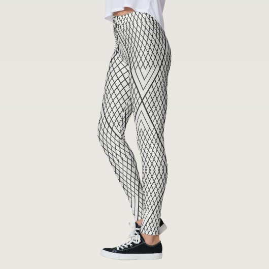 Driehoek abstracte lijnen leggings (Links)