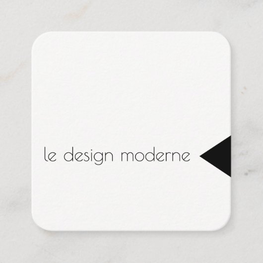 Driehoek Accent Vierkante Visitekaartje (Voorkant)