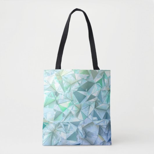 Driehoek achtergrond kristal. tote bag (Voorkant)