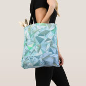 Driehoek achtergrond kristal. tote bag (Dichtbij)