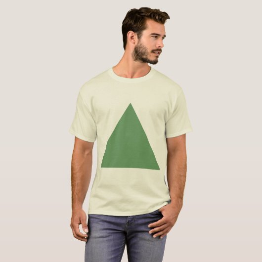 Driehoek - Army Green T-shirt (Voorkant volledig)