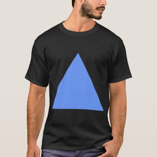 Driehoek - Baby Blue T-shirt (Voorkant)