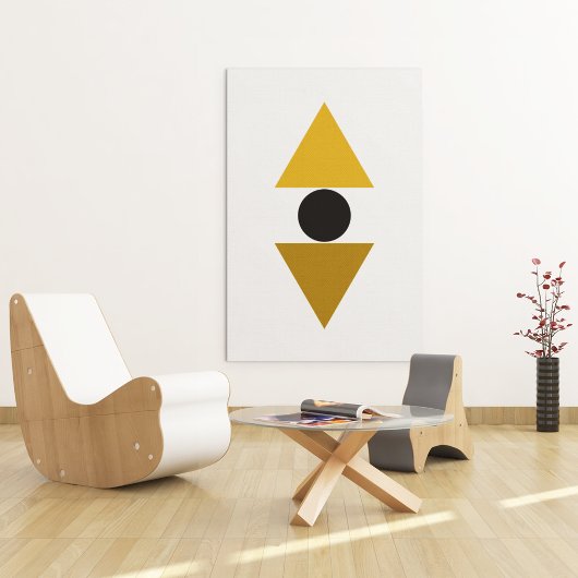 Driehoek balans kunst poster