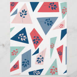 Driehoek & Blad Abstract Schrijfboek Papier